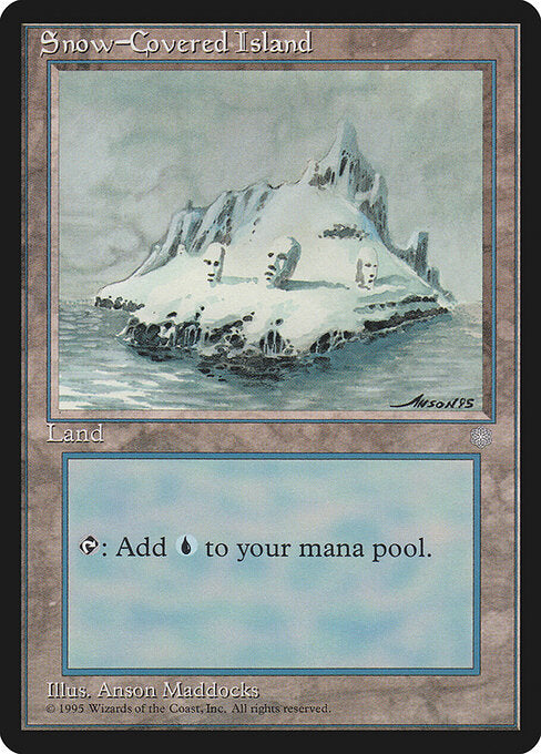 Snow-Covered Island ICE- Land Light Played Englisch