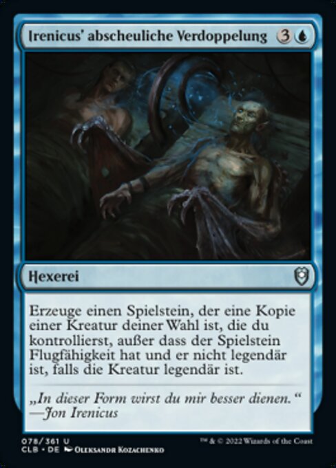 Irenicus' abscheuliche Verdoppelung CLB-78 Uncommon Near Mint Deutsch