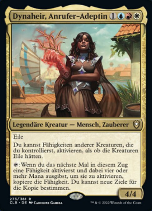 Dynaheir, Anrufer-Adeptin CLB-273 Rare Near Mint Deutsch Foil