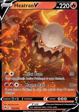 Heatran V ASR-025 Ultra Rare Near Mint Englisch