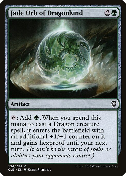 Jade Orb of Dragonkind CLB-236 Common Near Mint Englisch
