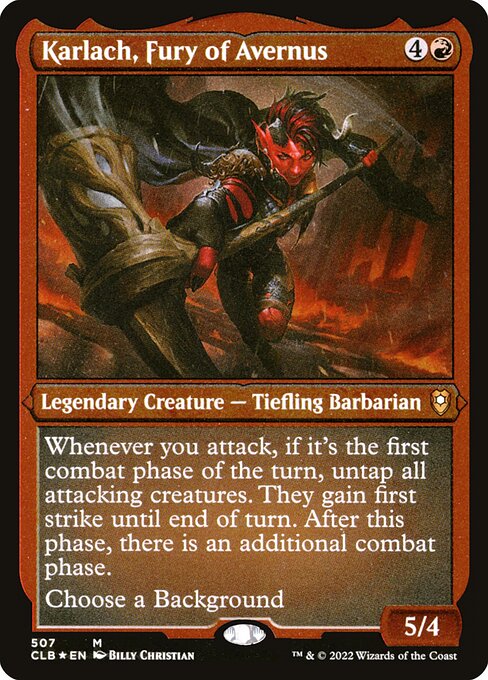 Karlach, Furie von Avernus (V.1) XCLB-507 Mythic Near Mint Deutsch Foil
