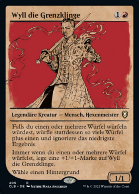 Wyll die Grenzklinge (V.2) XCLB-405 Rare Near Mint Deutsch