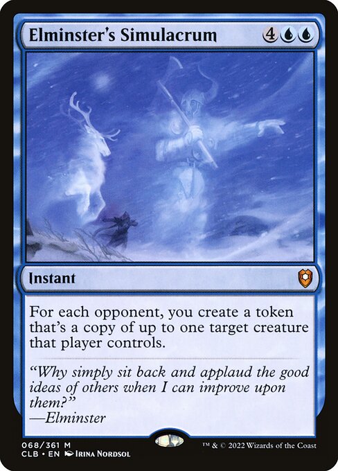 Elminsters Scheinbild CLB-68 Mythic Near Mint Englisch Foil