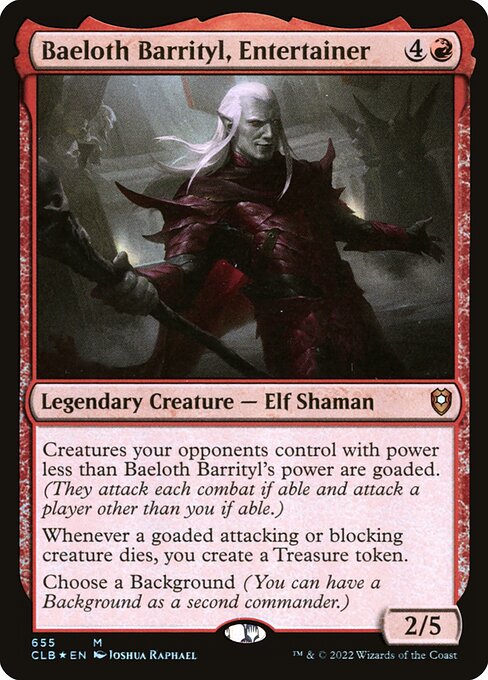 Baeloth Barrityl, Unterhaltungskünstler (V.1) XCLB-655 Mythic Excellent Englisch Foil