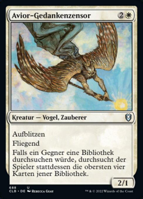 Avior-Gedankenzensor XCLB-688 Uncommon Near Mint Deutsch