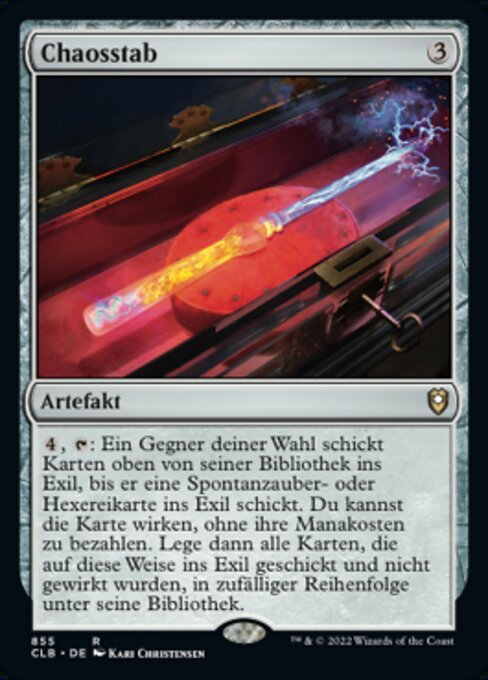 Chaosstab XCLB-855 Rare Near Mint Deutsch