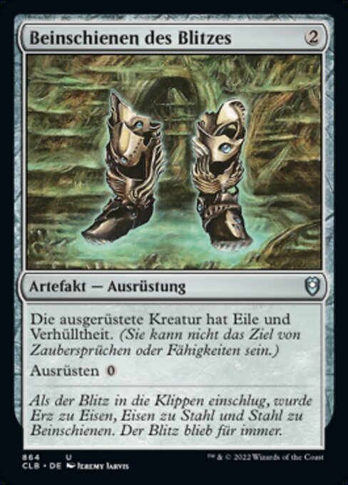 Beinschienen des Blitzes XCLB-864 Uncommon Near Mint Deutsch