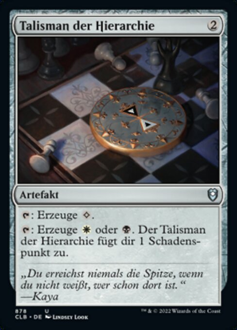 Talisman der Hierarchie XCLB-878 Uncommon Near Mint Deutsch