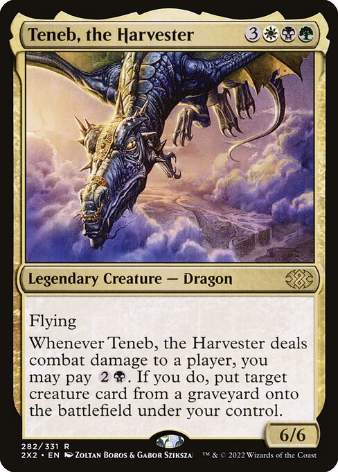 Teneb, the Harvester 2X2-282 Rare Near Mint Englisch Foil