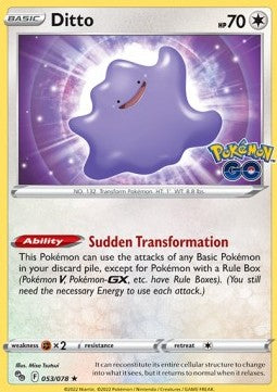 Ditto PGO-053 Holo Rare Good Deutsch