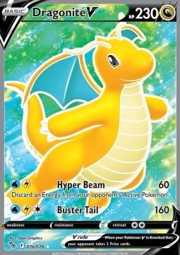 Dragonite V PGO-076 Ultra Rare Excellent Englisch