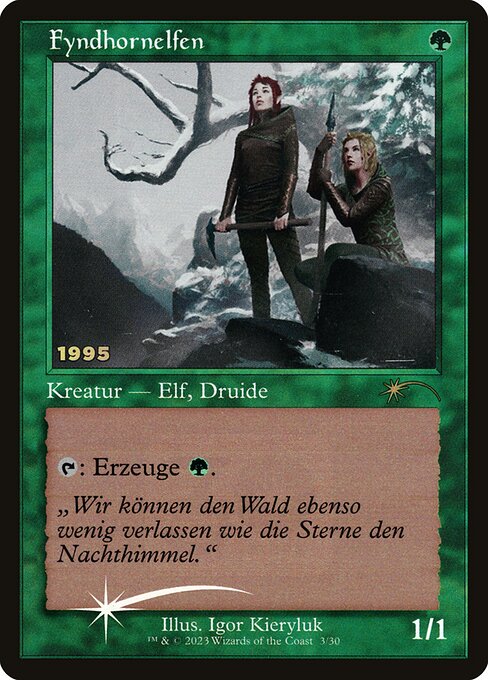 Fyndhornelfen 30C-3/30 Rare Near Mint Deutsch Foil