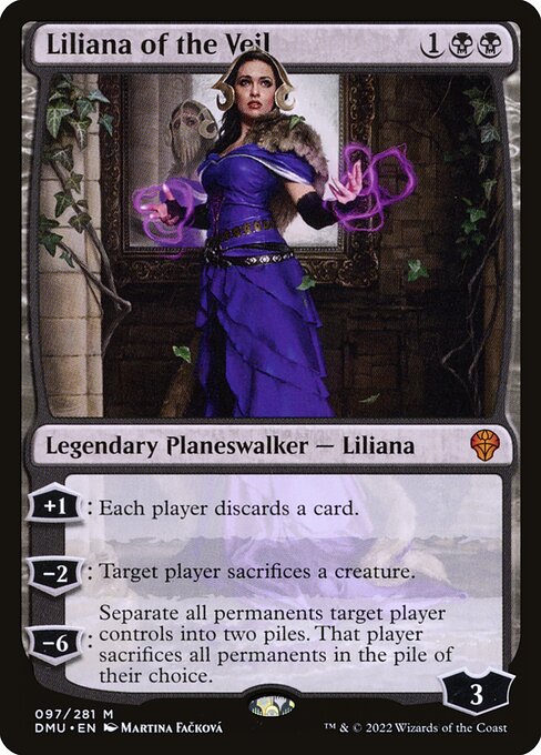 Liliana of the Veil DMU-97 Mythic Near Mint Englisch Foil