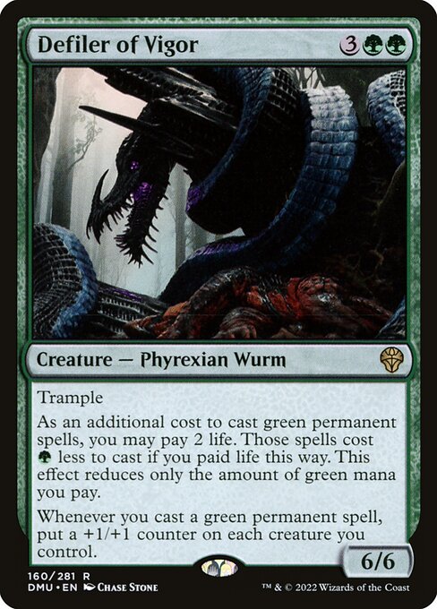 Defiler of Vigor DMU-160 Rare Near Mint Englisch Foil