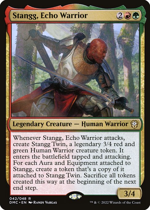 Stangg, Echo Warrior DMC-42 Rare EX Englisch Foil