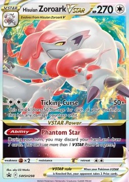 Hisui-Zoroark VSTAR SWSH-298 Promo Light Played Deutsch