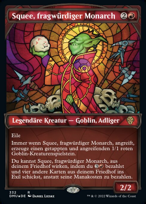 Squee, fragwürdiger Monarch (V.2) XDMU-332 Rare Near Mint Deutsch Foil