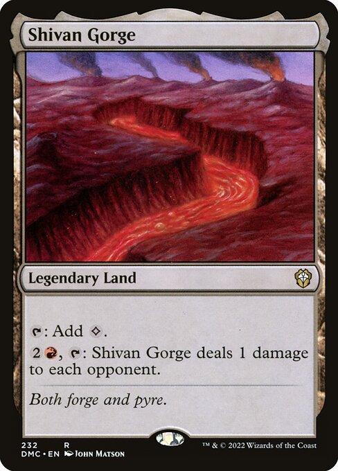 Shivan Gorge DMC-232 Rare Near Mint Englisch