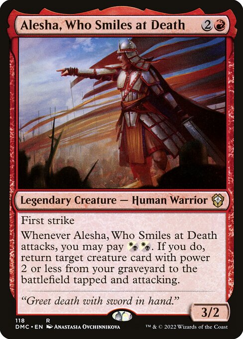 Alesha, Verachterin des Todes DMC-118 Rare Near Mint Englisch