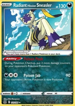 Strahlendes Hisui-Snieboss LOR-123 Ultra Rare Near Mint Deutsch