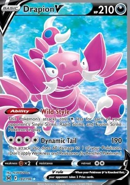 Drapion V LOR-182 Ultra Rare Excellent Englisch
