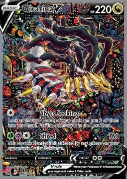 Giratina V LOR-186 Ultra Rare Excellent Englisch
