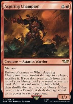 Aspiring Champion 40K-71 Rare Excellent Deutsch