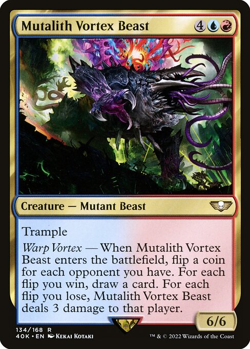 Mutalith Vortex Beast 40K-134 Rare Excellent Englisch
