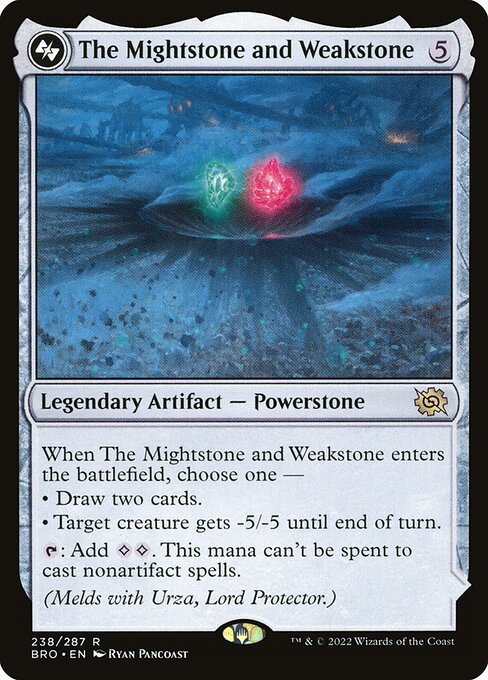 The Mightstone and Weakstone // Urza, Planeswalker BRO-238 Rare Near Mint Englisch