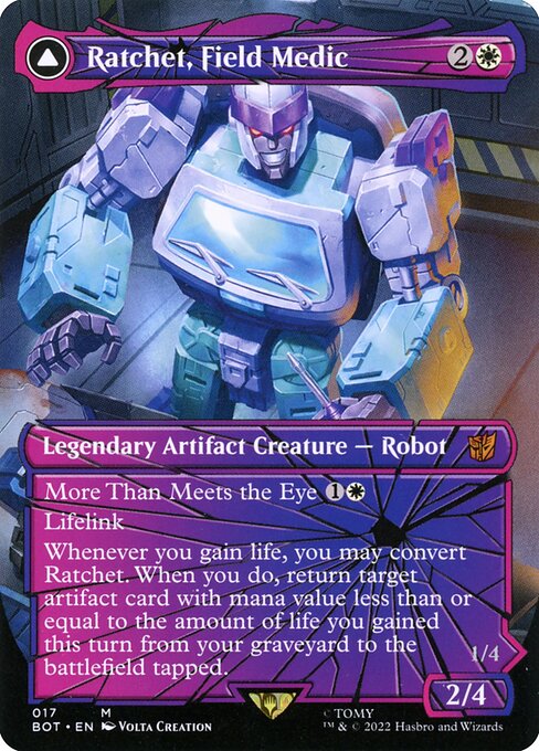 Ratchet, Field Medic // Ratchet, Rescue Racer BOT-17 Mythic Excellent Englisch