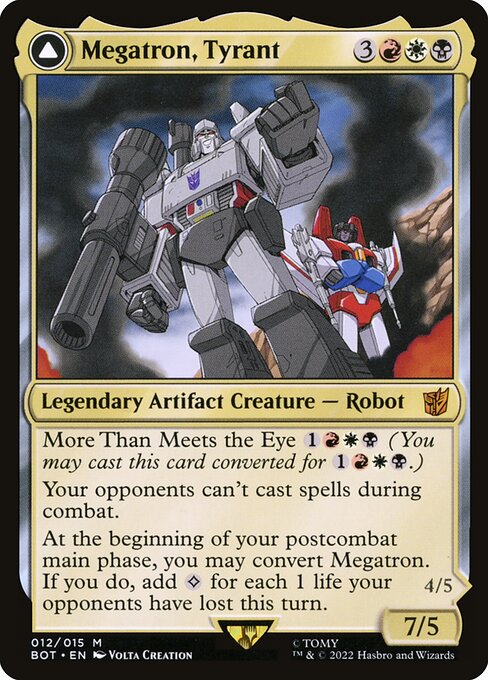 Megatron, Tyrant // Megatron, Destructive Force BOT-12 Mythic Excellent Englisch