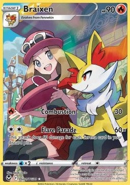 Braixen SIT-TG01 Holo Rare Excellent Englisch