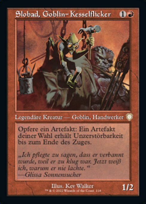 Slobad, Goblin-Kesselflicker BRC-118 Rare Near Mint Deutsch