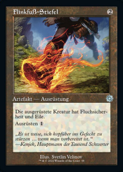 Flinkfuß-Stiefel (V.1) BRR-58 Uncommon Excellent Deutsch