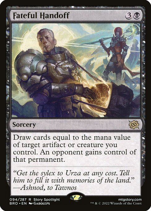 Fateful Handoff BRO-94 Rare Excellent Englisch Foil