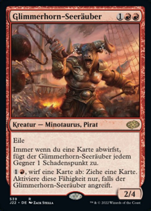 Glimmerhorn-Seeräuber J22-539 Rare Excellent Deutsch