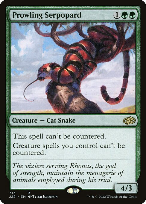 Prowling Serpopard J22-713 Rare Excellent Englisch