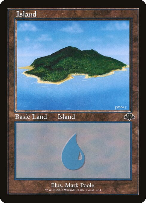 Island (V.1) DMR-404 Land Near Mint Englisch Foil