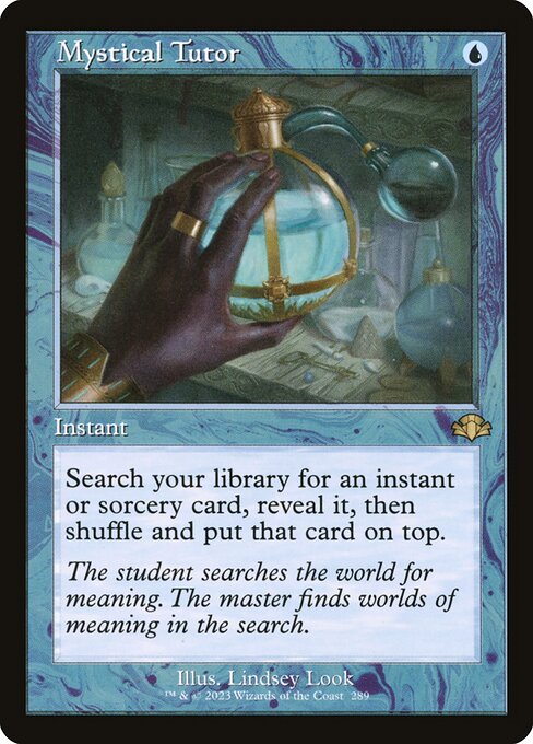 Mystical Tutor (V.1) XDMR-289 Rare Near Mint Englisch Foil