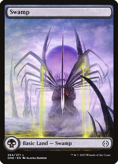 Swamp ONE-264 Land Excellent Englisch Foil