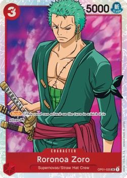Roronoa Zoro (OP01-025) (V.1) OP01 Super Rare Near Mint Englisch