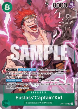 EustassCaptainKid (OP01-051) (V.2) OP01 Alternate Art Excellent Englisch
