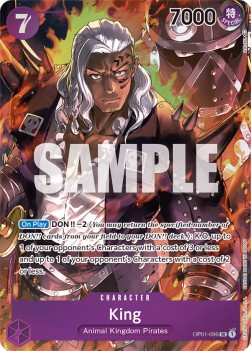 King (OP01-096) (V.2) OP01 Alternate Art Near Mint Englisch