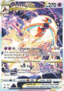 Deoxys VSTAR CRZ-GG46 Ultra Rare Near Mint Englisch