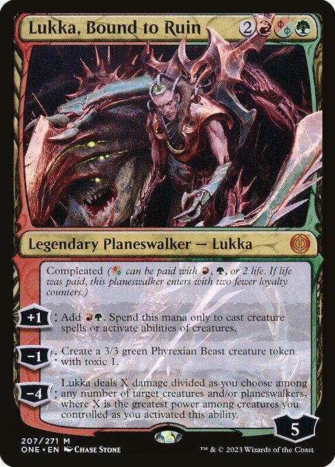 Lukka, Bound to Ruin ONE-207 Mythic Near Mint Englisch