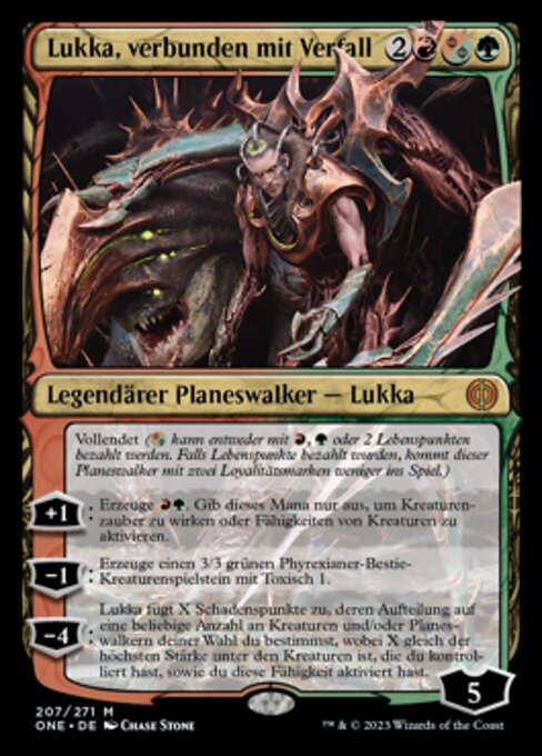 Lukka, verbunden mit Verfall ONE-207 Mythic Near Mint Deutsch
