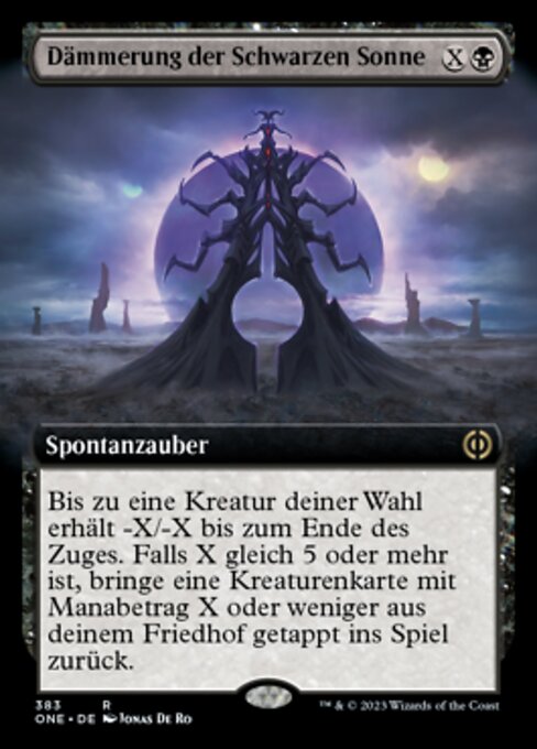 Dämmerung der Schwarzen Sonne XONE-383 Rare Near Mint Deutsch
