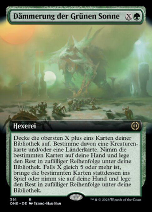 Dämmerung der Grünen Sonne XONE-391 Rare Near Mint Deutsch Foil