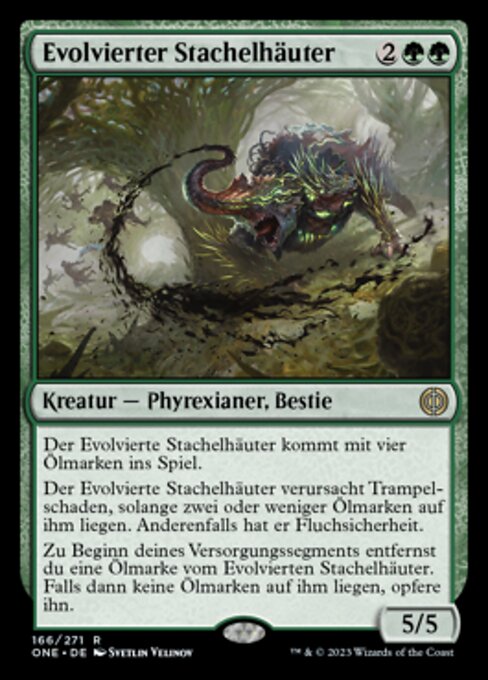 Evolvierter Stachelhäuter ONE-166 Rare Near Mint Deutsch Foil
